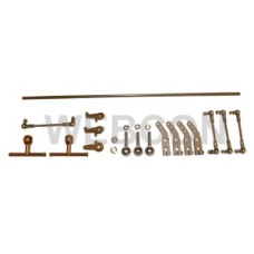 Universal 6 cylinder rod linkage set for Weber DCOEs